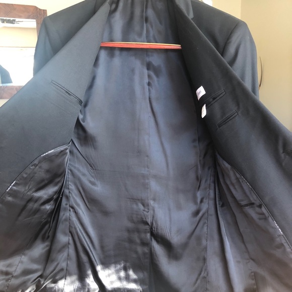 ❤️SALE❤️ Calvin Klein Slim Fit Black Jacket 42L - Picture 9 of 15